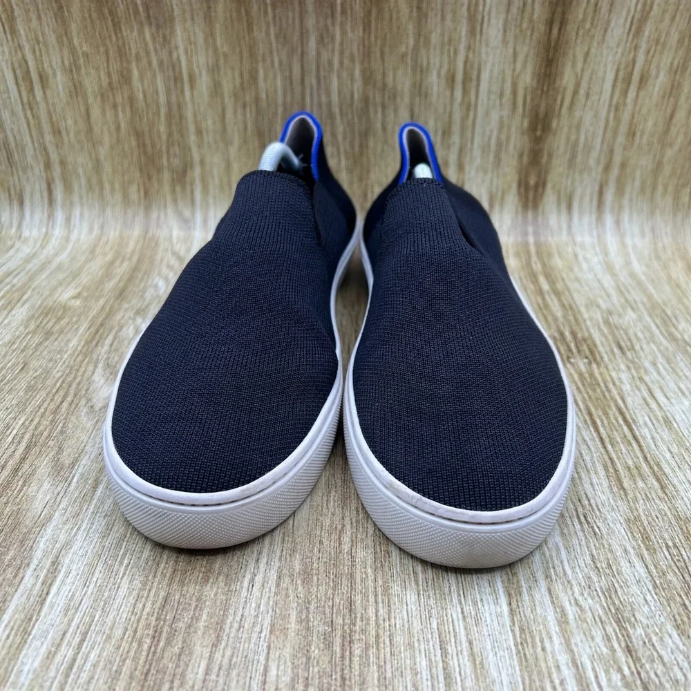 Rothy's The‎ Original Women's Size 9.5 Black Blue Knit Slip On Casual Shoes